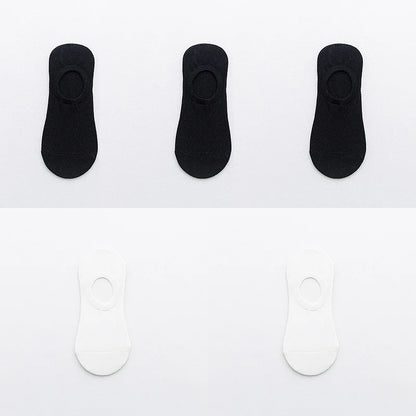 5Pairs Slippers Cotton Invisible Socks