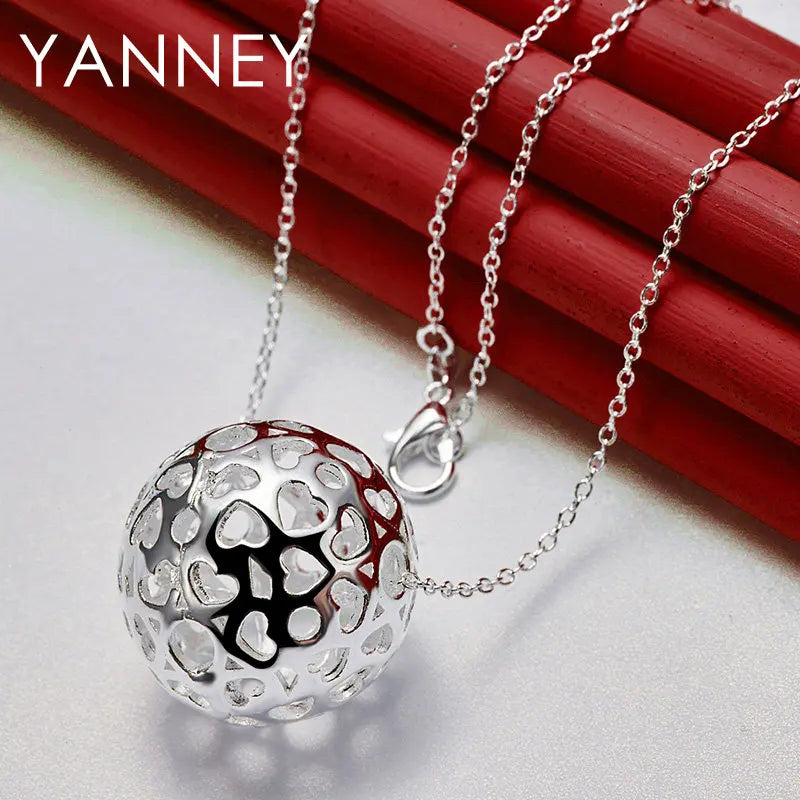 925 Sterling Silver Ball Necklace