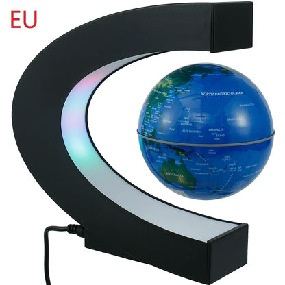Magnetic levitation ball LED rotating earth floating light