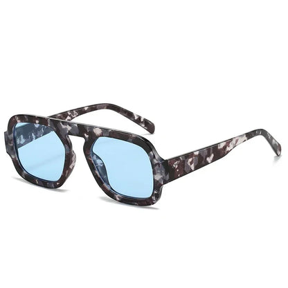 Retro Square Gradient UV400 Punk Sun Glasses
