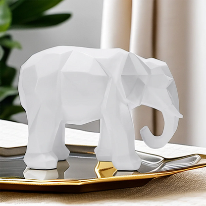 1PC Elephant Resin Decor  Handcrafted 3D Sculpture