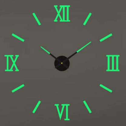 Large Wall 3D DIY Quartz Acrylic Mirror Stickers Clocks