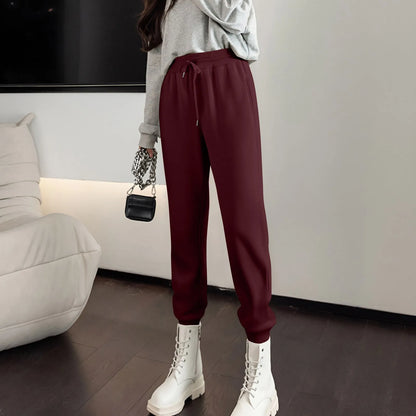 Straight Leg Elastic Waist Pants