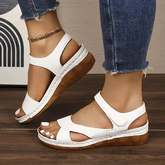 Casual Wedges Footwear Soft Heeled Sandals
