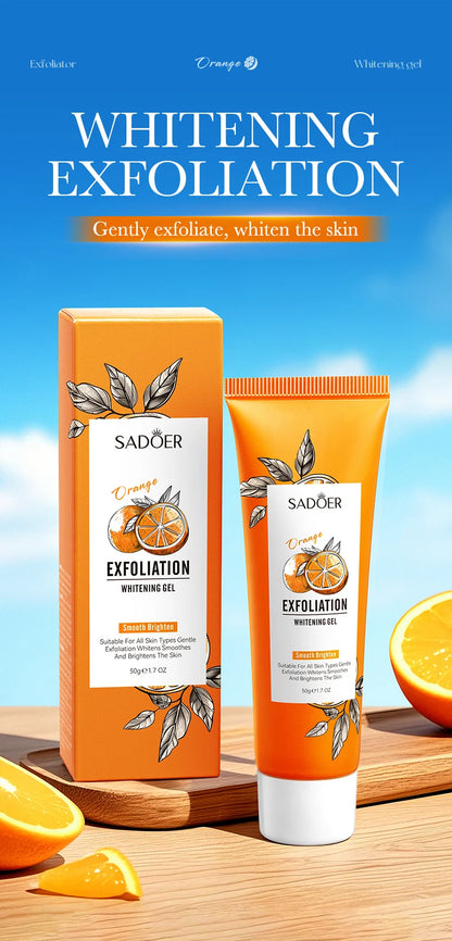 Gel exfoliante facial de naranja