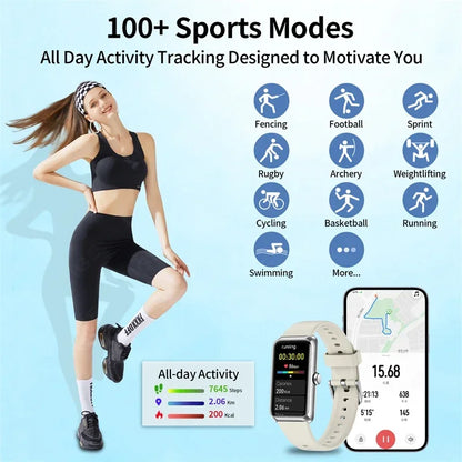 Fitness Tracker Watches with Heart Rate Monitor Sleep Tracker IP68 Waterproof Pedometer 1.47" Smart Watch