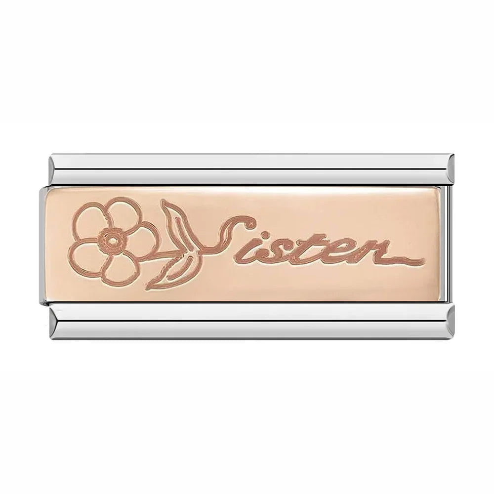 DANA Angle Wing Love Stainless Steel Bracelet