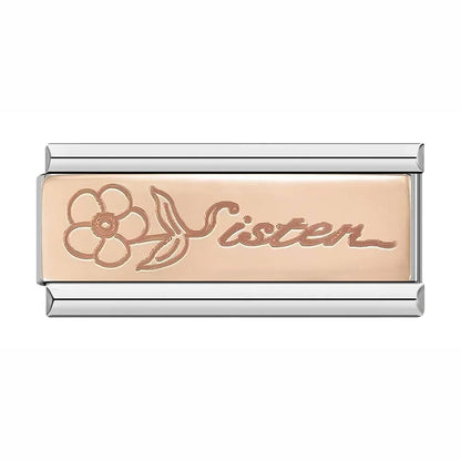 DANA Angle Wing Love Stainless Steel Bracelet