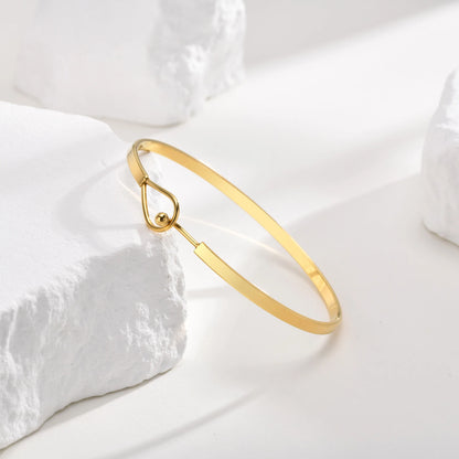 Chic Cuff Bangle Gold Stainless Steel Thin Bands Bracelets