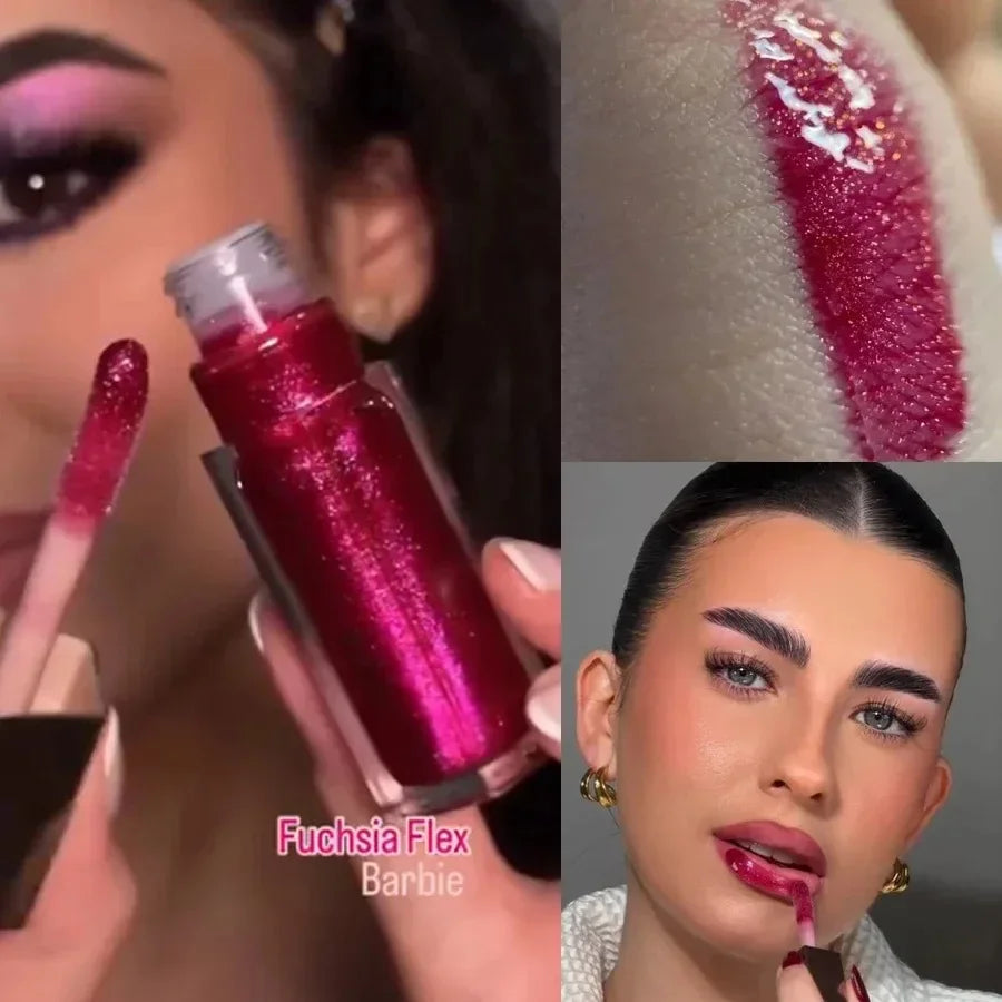 Concealer Facial Matte 3D Diamond Highlight Non Fading Water Gloss Lip Glaze Gloss Cosmetics