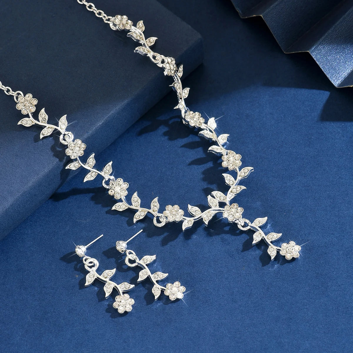 Flower Necklace Jewelry Set