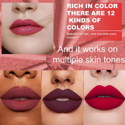 6Pcs Velvet Matte Lip Liner Pencil Lip Contours Makeup Set