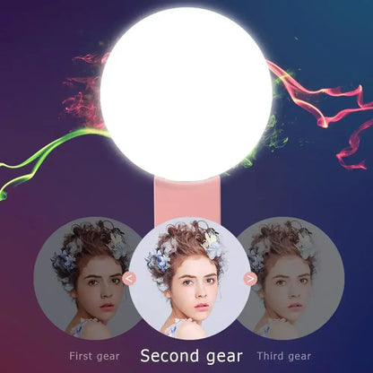 Mobile Phone LED Selfie Ring Light Portable Mini Durable Practical