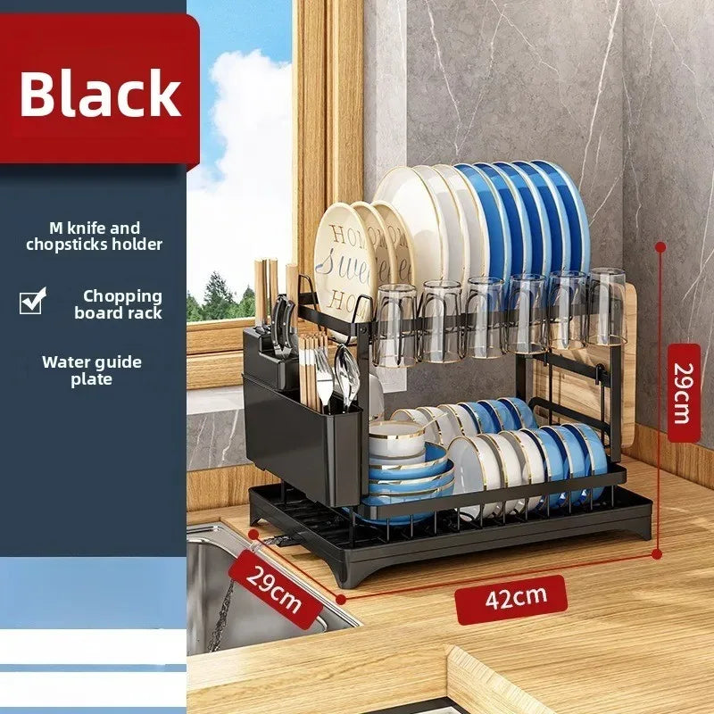 Dish Storage Rack Shelf Household Dish