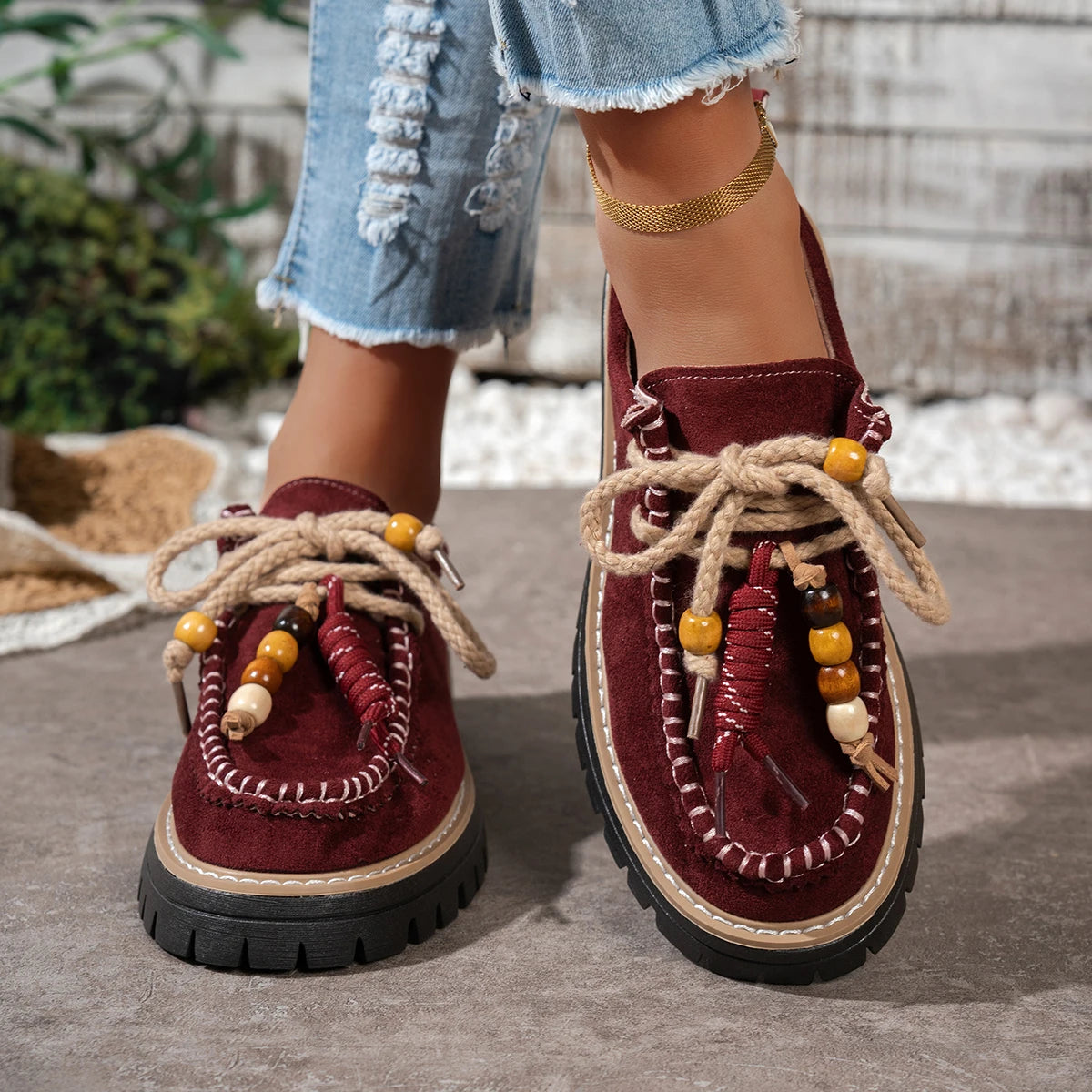 Sexy Work Sports Round Toe Casual Shoes