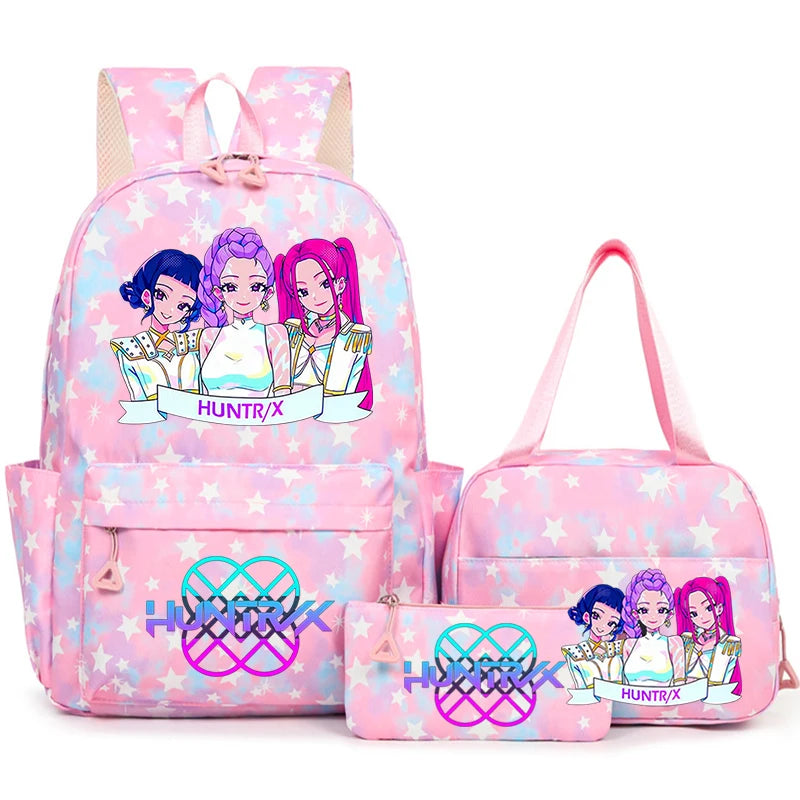 3Pcs/Set KPop Demon Hunter School Bags