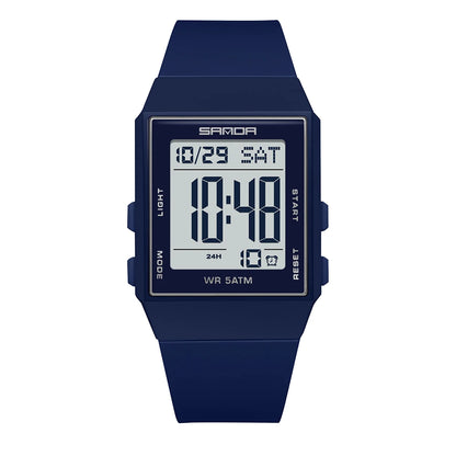 Sports Silicone Strap 3ATM Waterproof Time Display Digital Watch