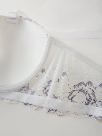 Wide Strap Plus Size Bra Lace Lingerie