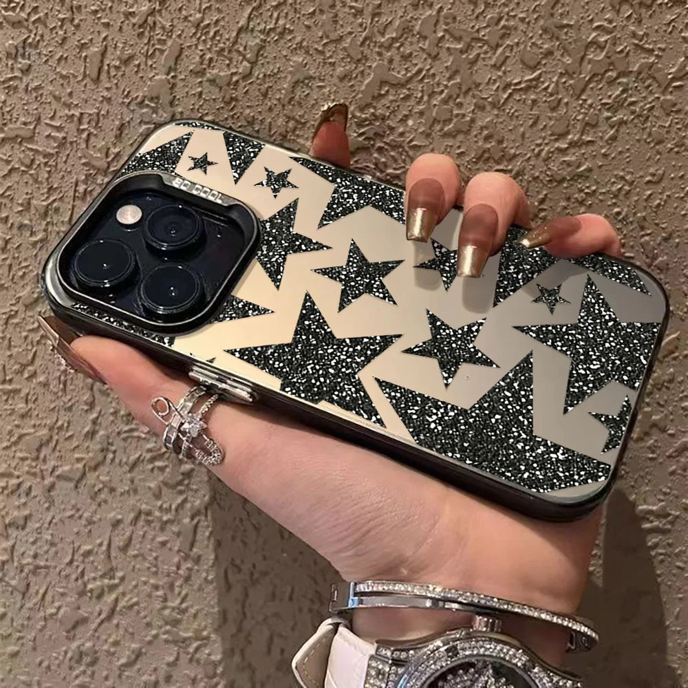 INS Star Phone Case For iPhone Pro Max Matte IMD Cover