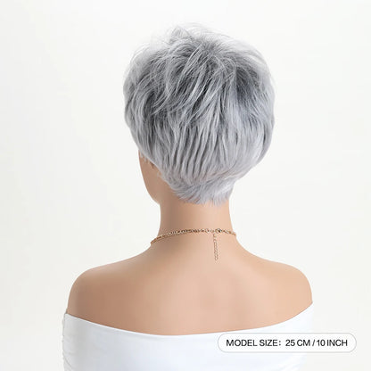 Short Natural Wigs with Bangs Soft  Hair Wig