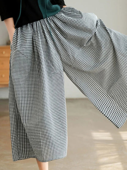 Thin Cotton Linen Wide Leg Baggy Pants