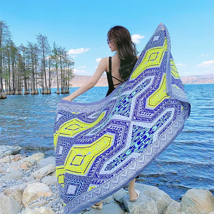 Travel Beach Sunscreen Scarva Bikini Large Shaw Swimsuit Cover-ups