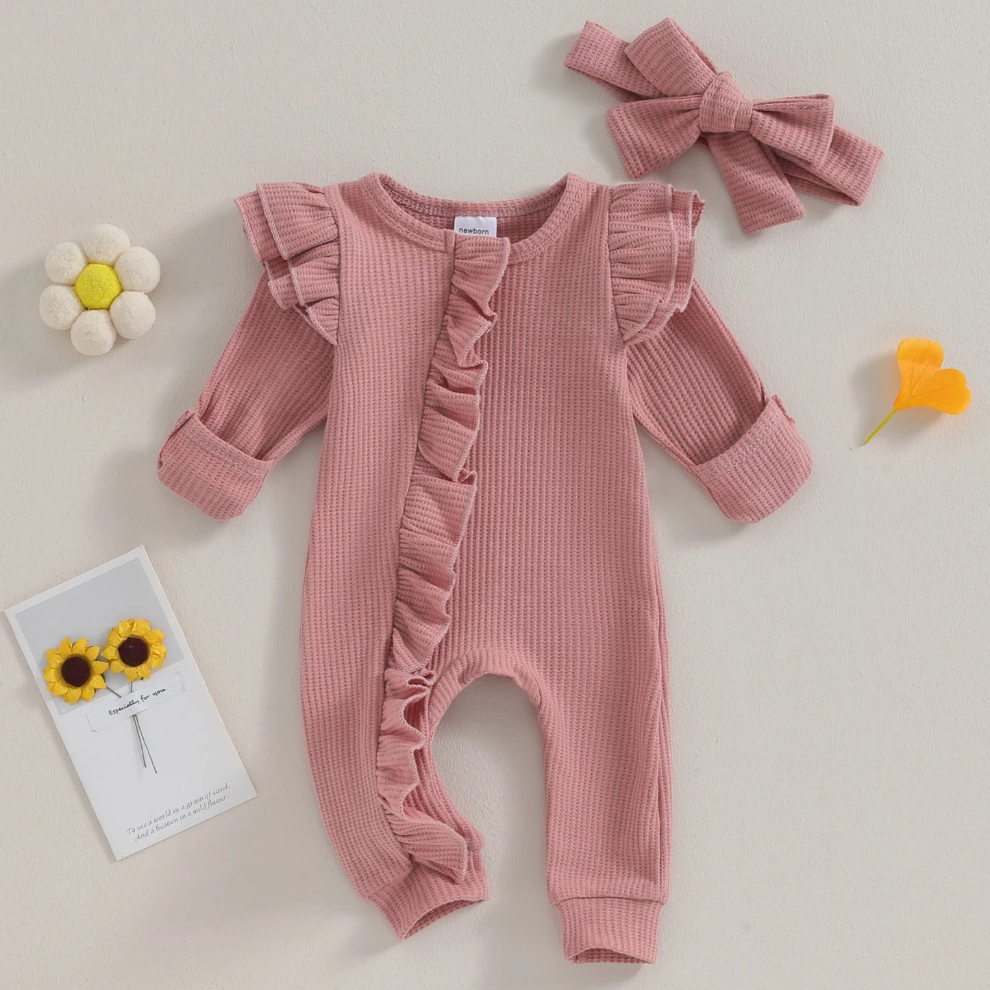 Pudcoco Infant Baby Girl Jumpsuit