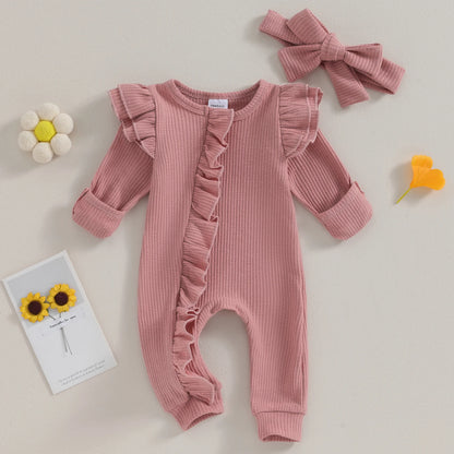 Pudcoco Infant Baby Girl Jumpsuit