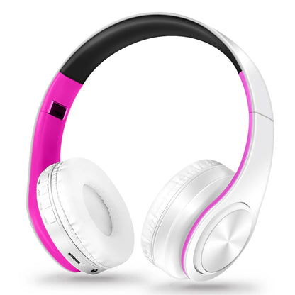Gold Wireless Headphones Bluetooth Earphone Stereo Headset