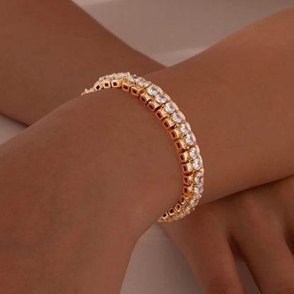 DANA 14K Gold Plated Zirconia Bracelet