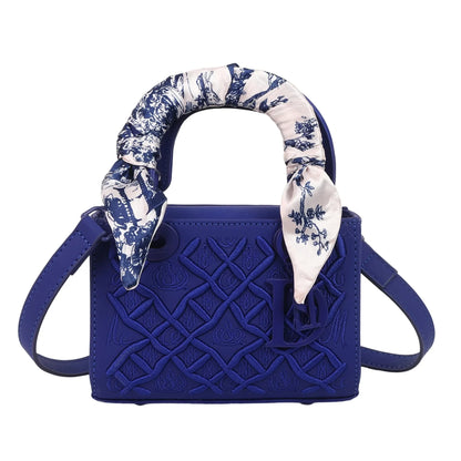 Silk scarf small square bag