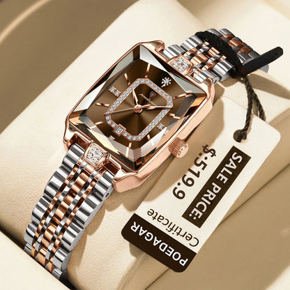 Luxury Rectangle Waterproof Quartz Watches