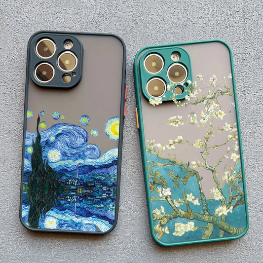 Mini Phone Cases Art Van Gogh Oil Painting Soft Covers