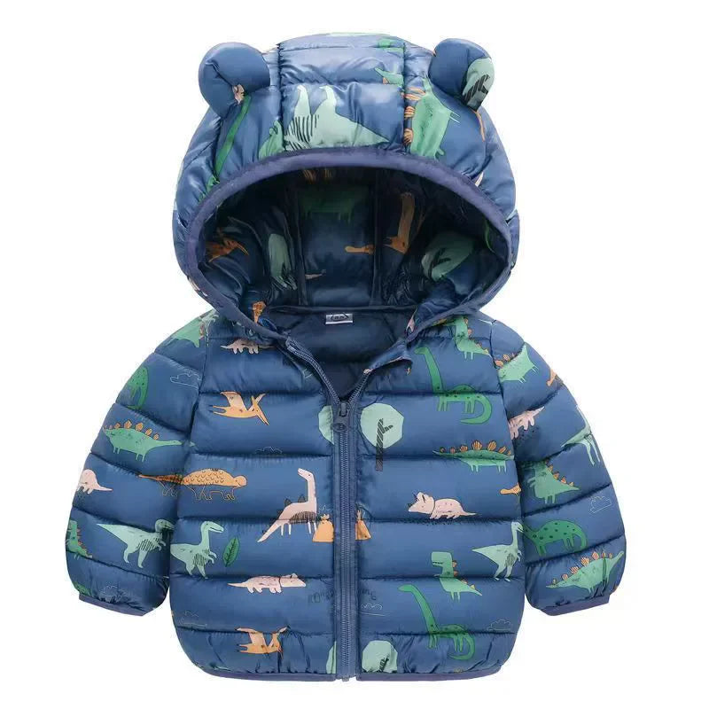 Thick Down Cotton Winter Plus Velvet Warm Jackets 2-6 Year