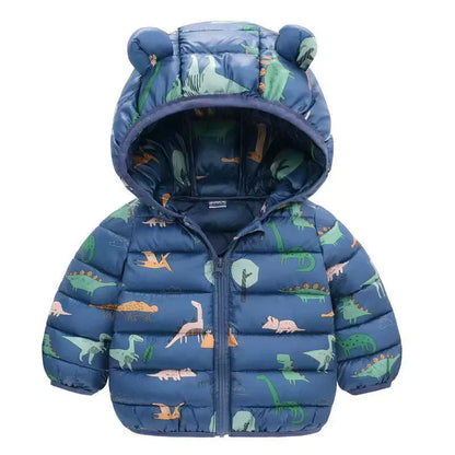 Thick Down Cotton Winter Plus Velvet Warm Jackets 2-6 Year