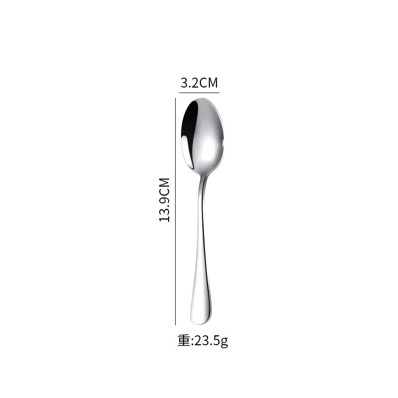 Stainless Steel Pointed Head Soup Spoon