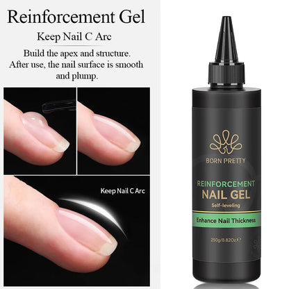 250g Pure Black White Color Gel Nail Polish Jelly Nude Gel