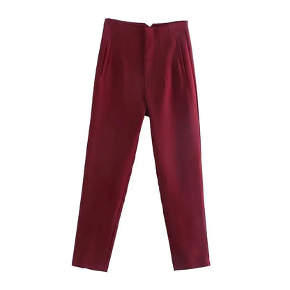 Office Wear High waist Formal Pants