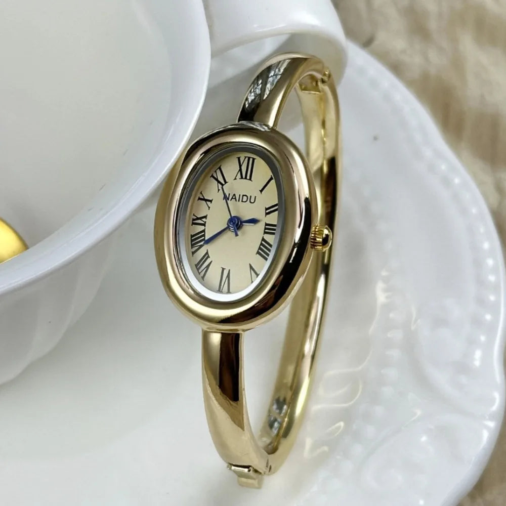 DANA Stainless Steel Strap Gold Watch