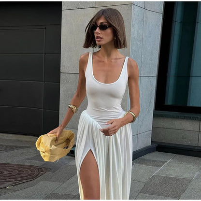 Shawl Maxi Short Sleeve Slim Fit Dress