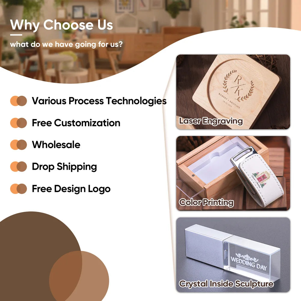 1PCS Solid Walnut Wood Coaster