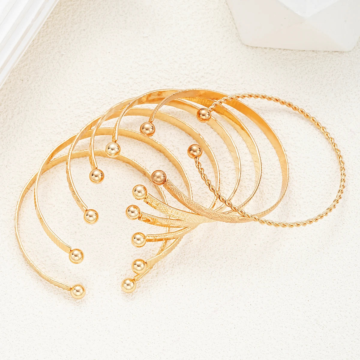 DANA 7 Pcs/Set Punk Gold Bracelets