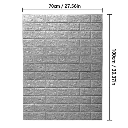 70cm*1m  3D Brick Pattern Wallpaper DIY Waterproof