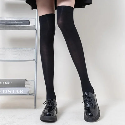 Thin Knee High Long Socks