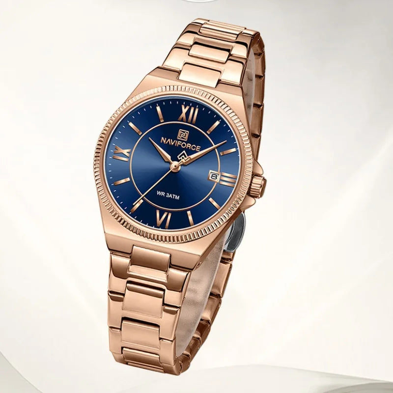 Vintage Display Stainless Steel 3ATM Waterproof Elegant Quartz Watch