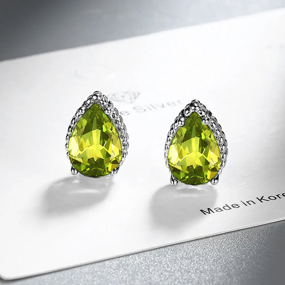 925 Sterling Silver Multiple zircon Earring