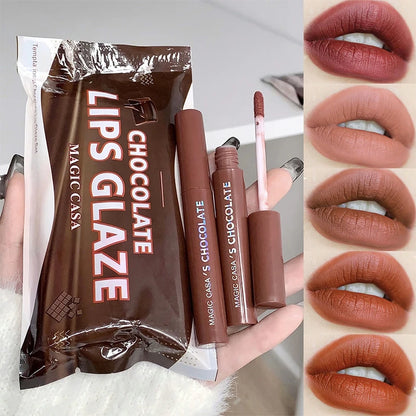 Chocolate five lip glaze set Mist matte lipstick