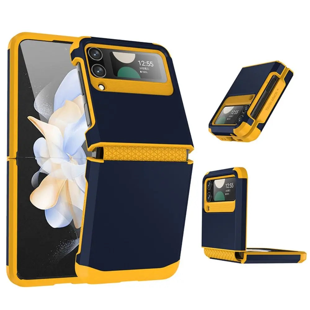 Z Flip 3/4/5 Case New Shock Proof Armor Phone Cover Protective Hinge Mobile Phone Protector