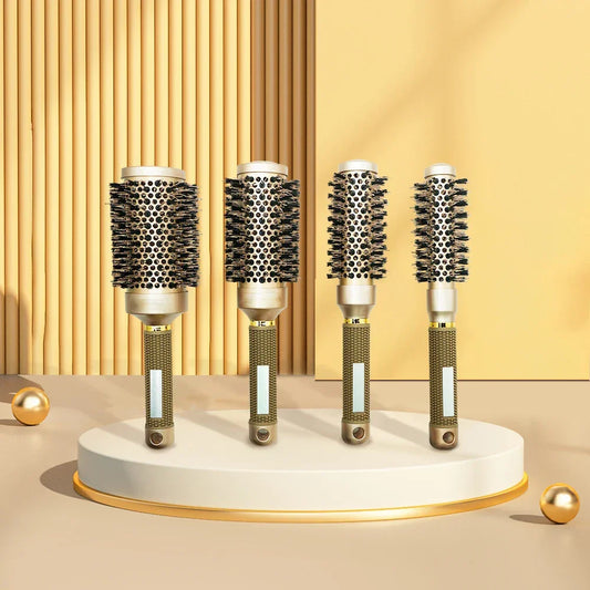 Aluminum Tube Round Barrel Hair Curling Brush