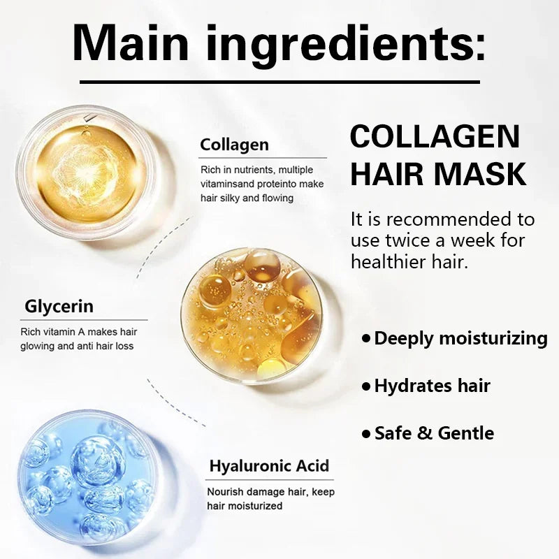 Collagen Hair Care Deep Repair Conditioning Moroccan Argan Oil
